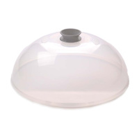 Крышка для микроволновой печи СВЧ 24 см (серая) от компании "Кореал - Настоящая Корея"