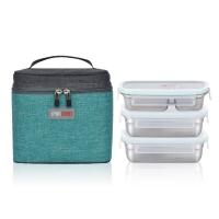 Набор контейнеров Lunch box Pure square (Ланч-бокс квадратный "Чистый квадрат") от компании "Кореал - Настоящая Корея"