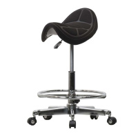 Стул седло с подставкой для ног Saddle (Саддл) 300 (черный) от официального дистрибьютора "Кореал - Настоящая Корея"