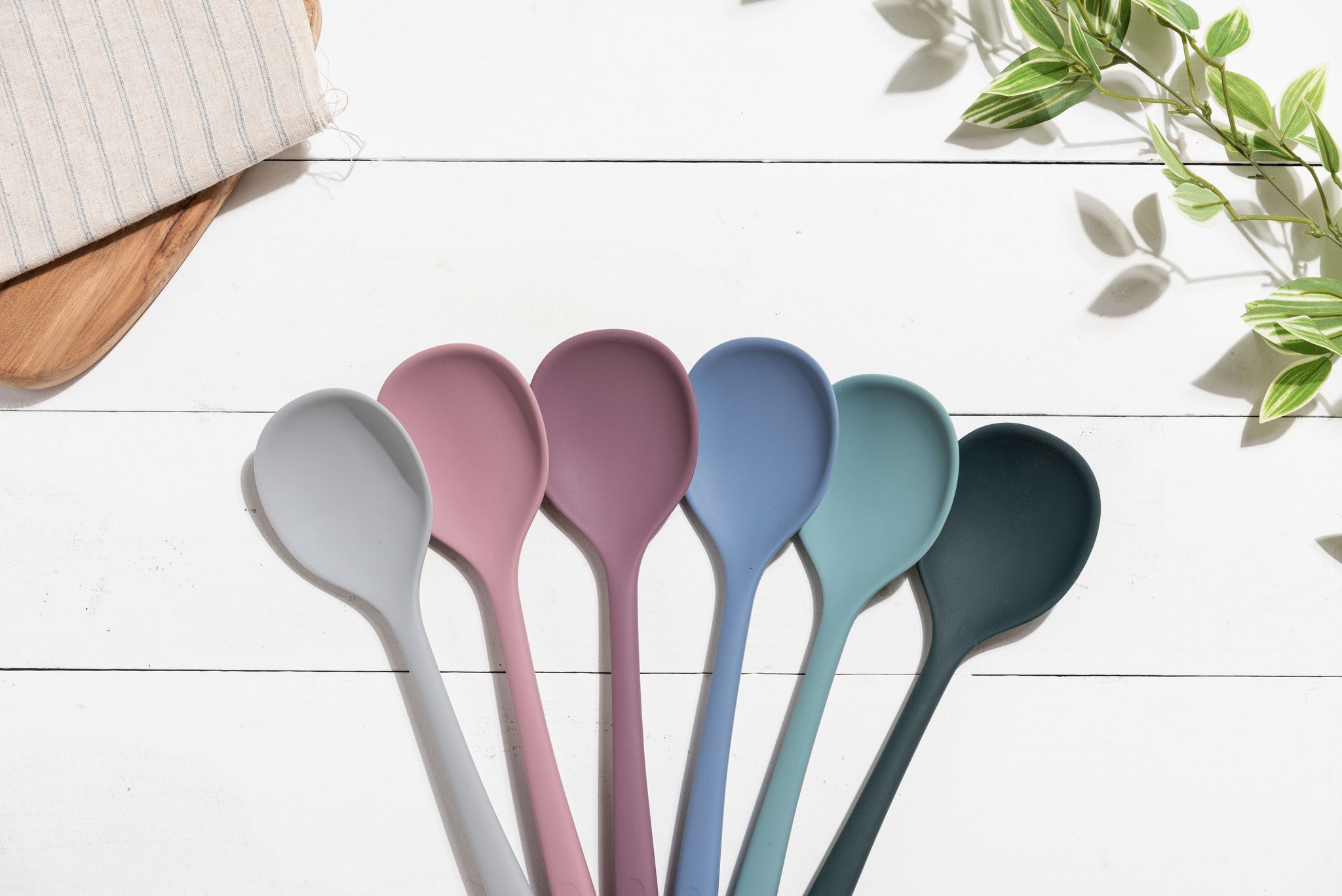 Силиконовая ложка поварская KF Pastel (КФ Пастель) от компании "Кореал - Настоящая Корея"