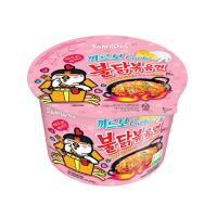 Лапша чашка Samyang острая курица и соус карбонара Hot Chicken Flavor Ramen Carbo, 105 гр от официального дистрибьютора "Кореал - Настоящая Корея"